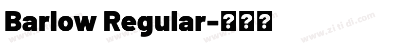 Barlow Regular字体转换